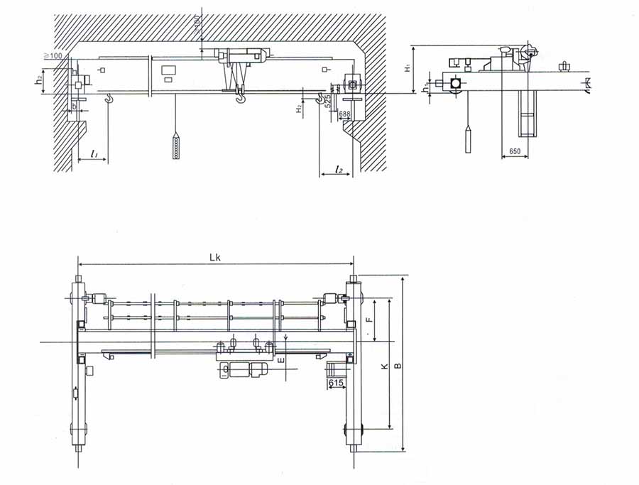 LP Electric Single Girder Overhead Crane