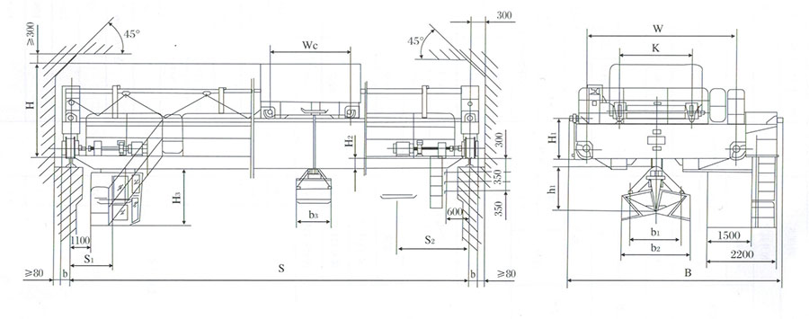 A6 system Single Girder Explosion Proof Overhead Cranes